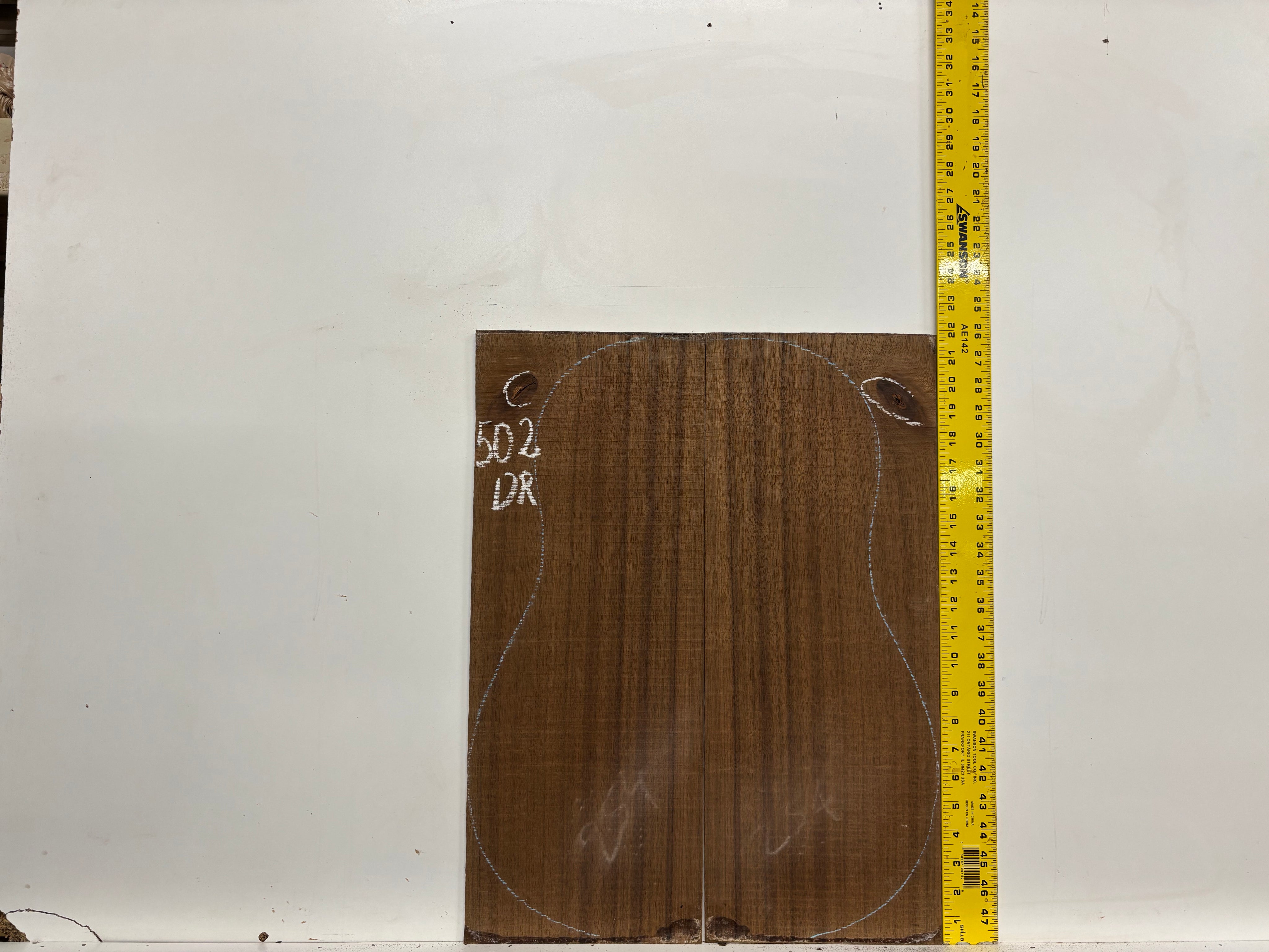 Indian Laurel Dreadnought Guitar Back and Side Set #502 - Exotic Wood Zone