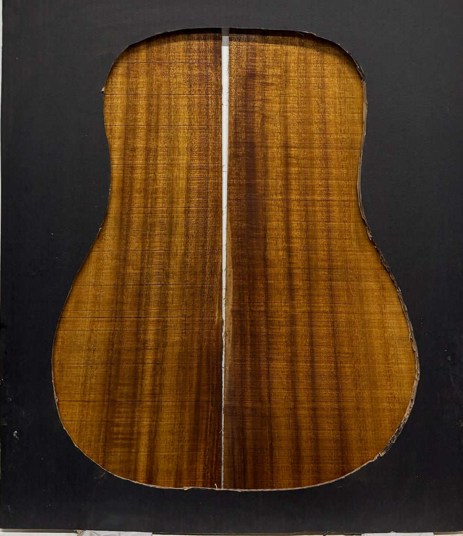 Golden Acacia Dreadnought Guitar Back & Side Set #1072