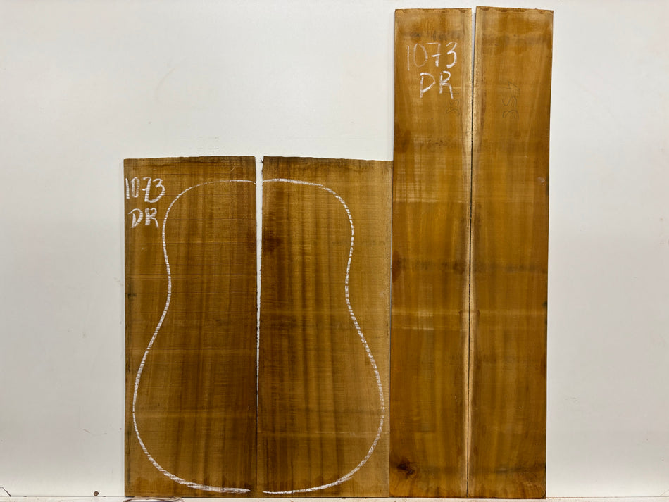 Golden Acacia Dreadnought Guitar Back & Side Set #1073