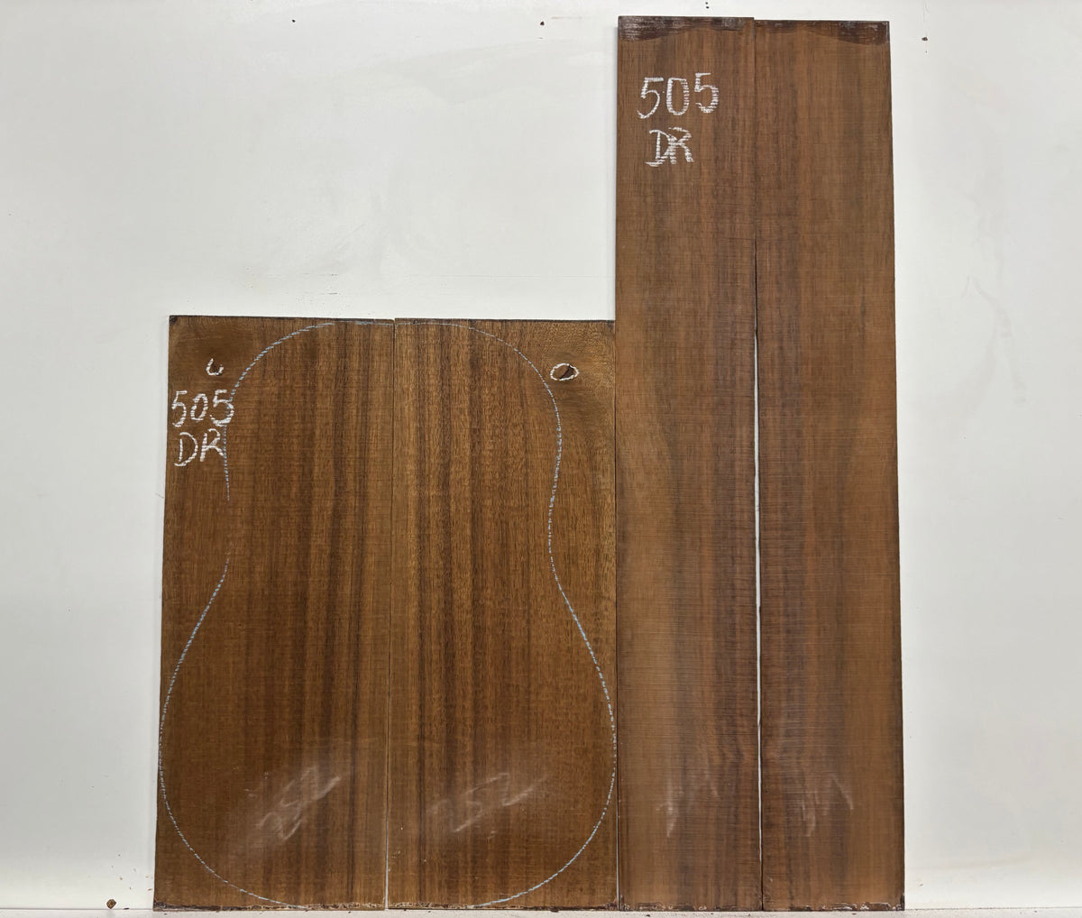 Indian Laurel Dreadnought Guitar Back and Side Set #505 - Exotic Wood Zone