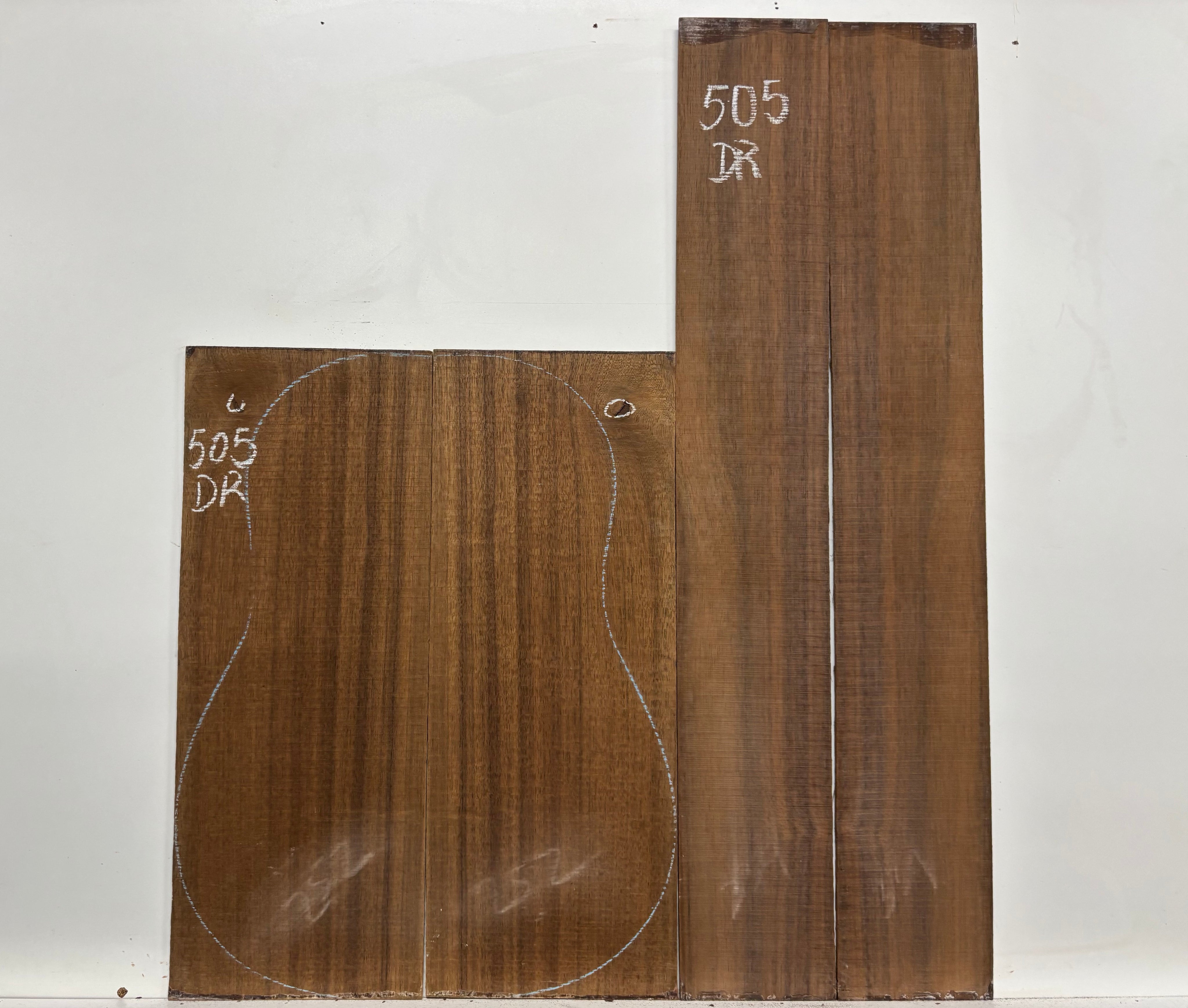 Indian Laurel Dreadnought Guitar Back and Side Set #505 - Exotic Wood Zone