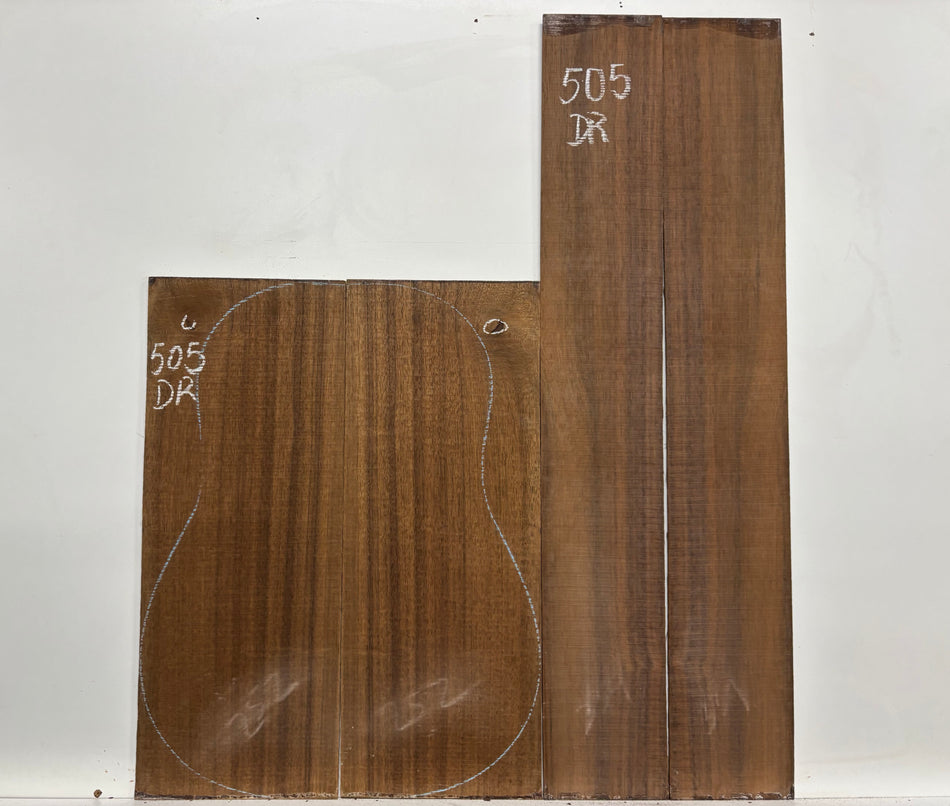 Indian Laurel Dreadnought Guitar Back and Side Set #505 - Exotic Wood Zone