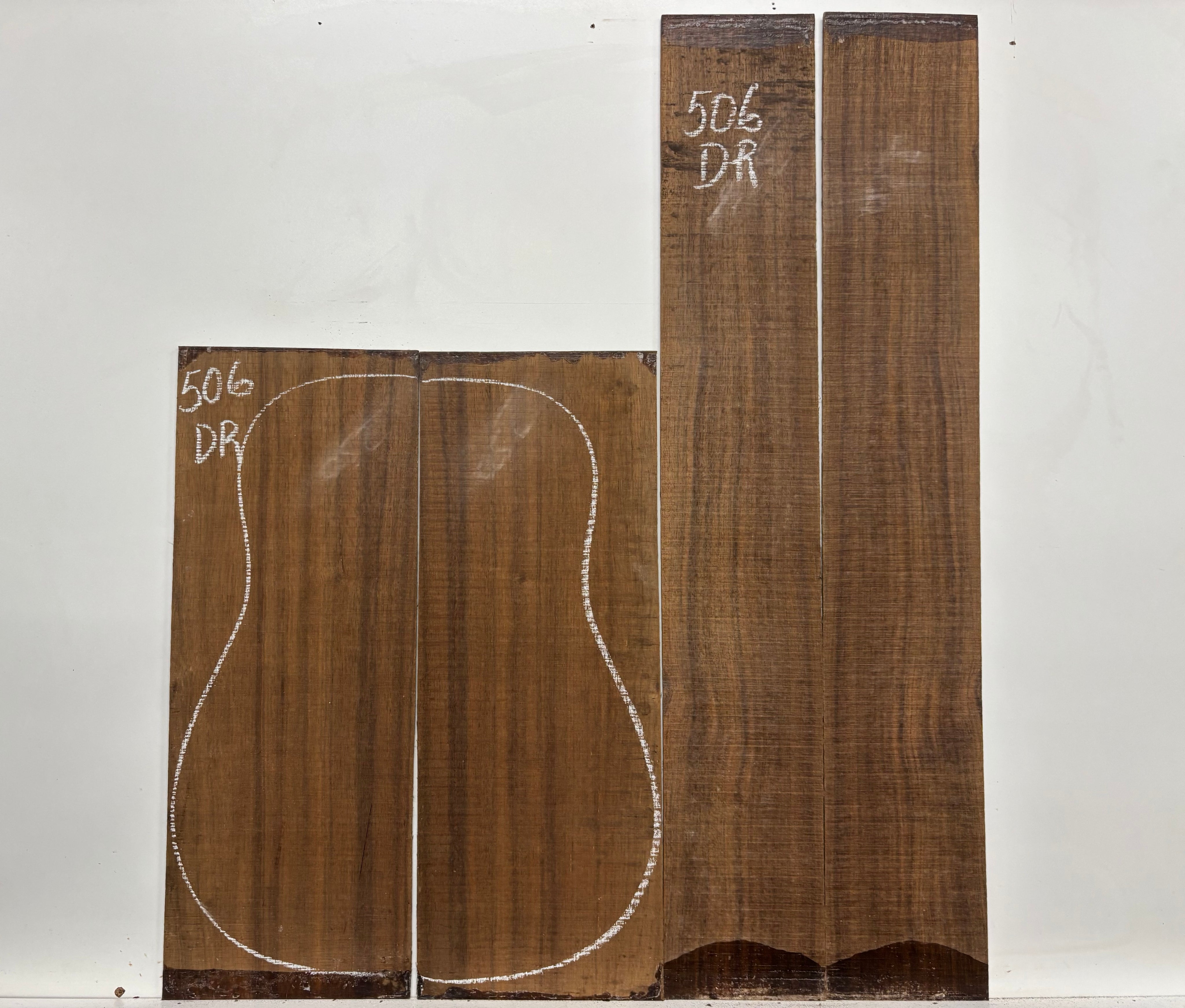 Indian Laurel Dreadnought Guitar Back and Side Set #506 - Exotic Wood Zone