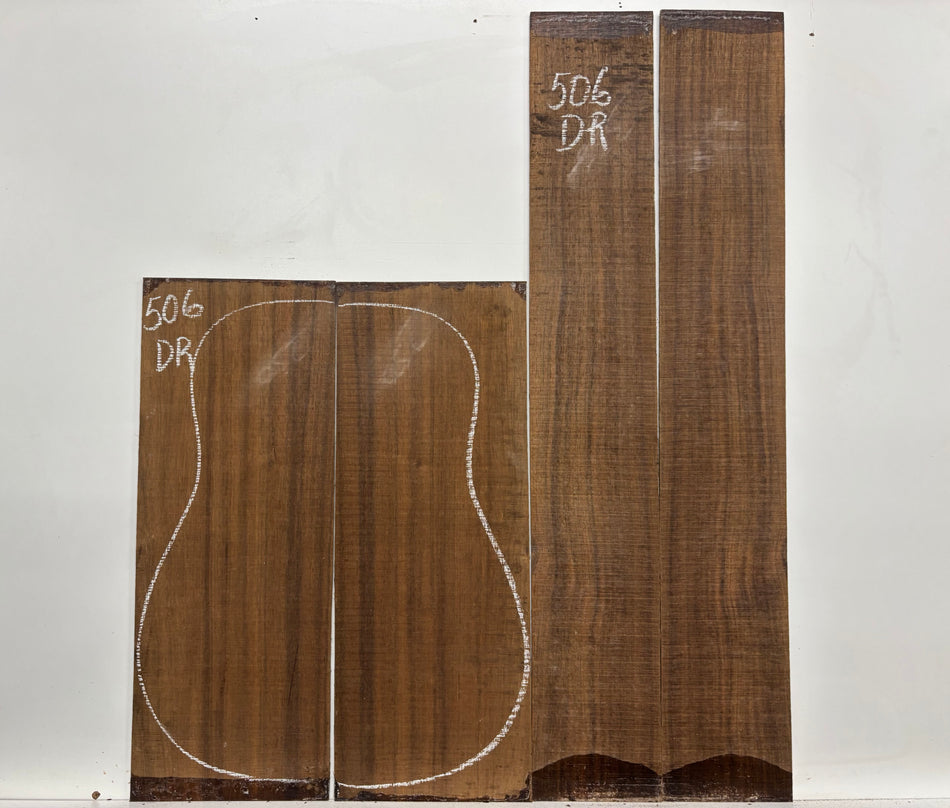 Indian Laurel Dreadnought Guitar Back and Side Set #506 - Exotic Wood Zone