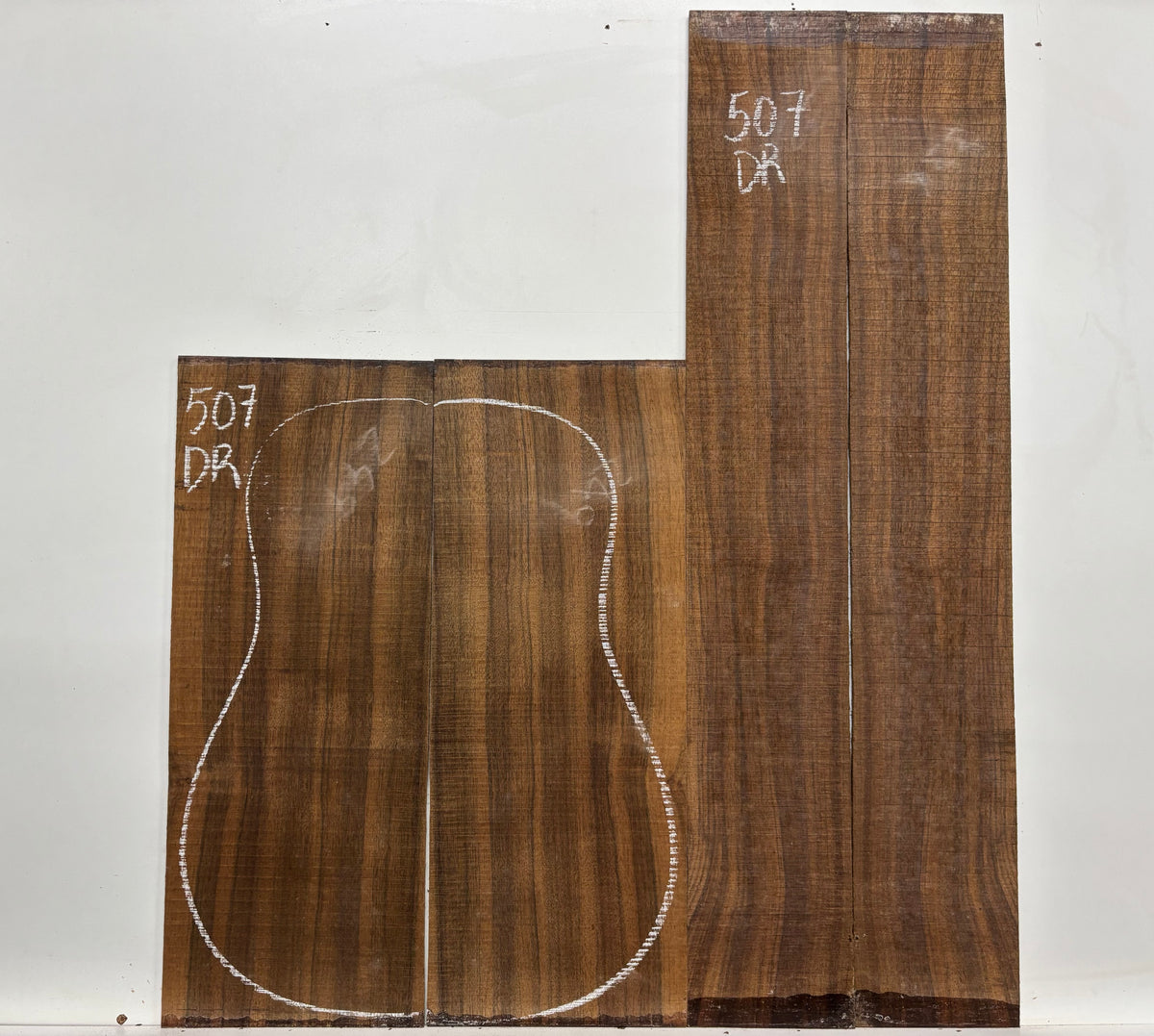 Indian Laurel Dreadnought Guitar Back and Side Set #507 - Exotic Wood Zone