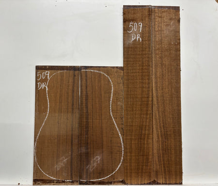 Indian Laurel Dreadnought Guitar Back and Side Set #509 - Exotic Wood Zone