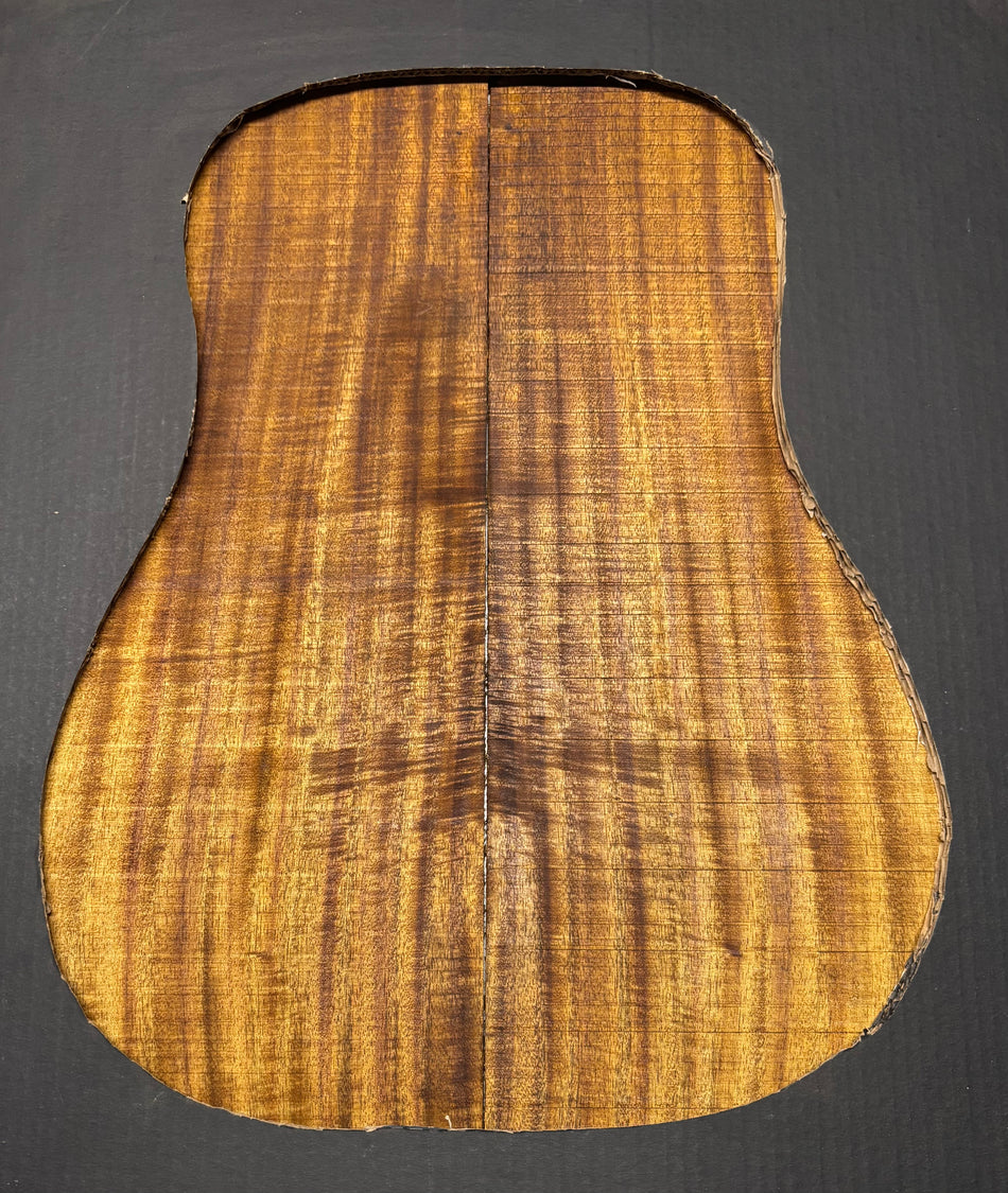 Golden Flame Acacia Dreadnought Guitar Back & Side Set #2001