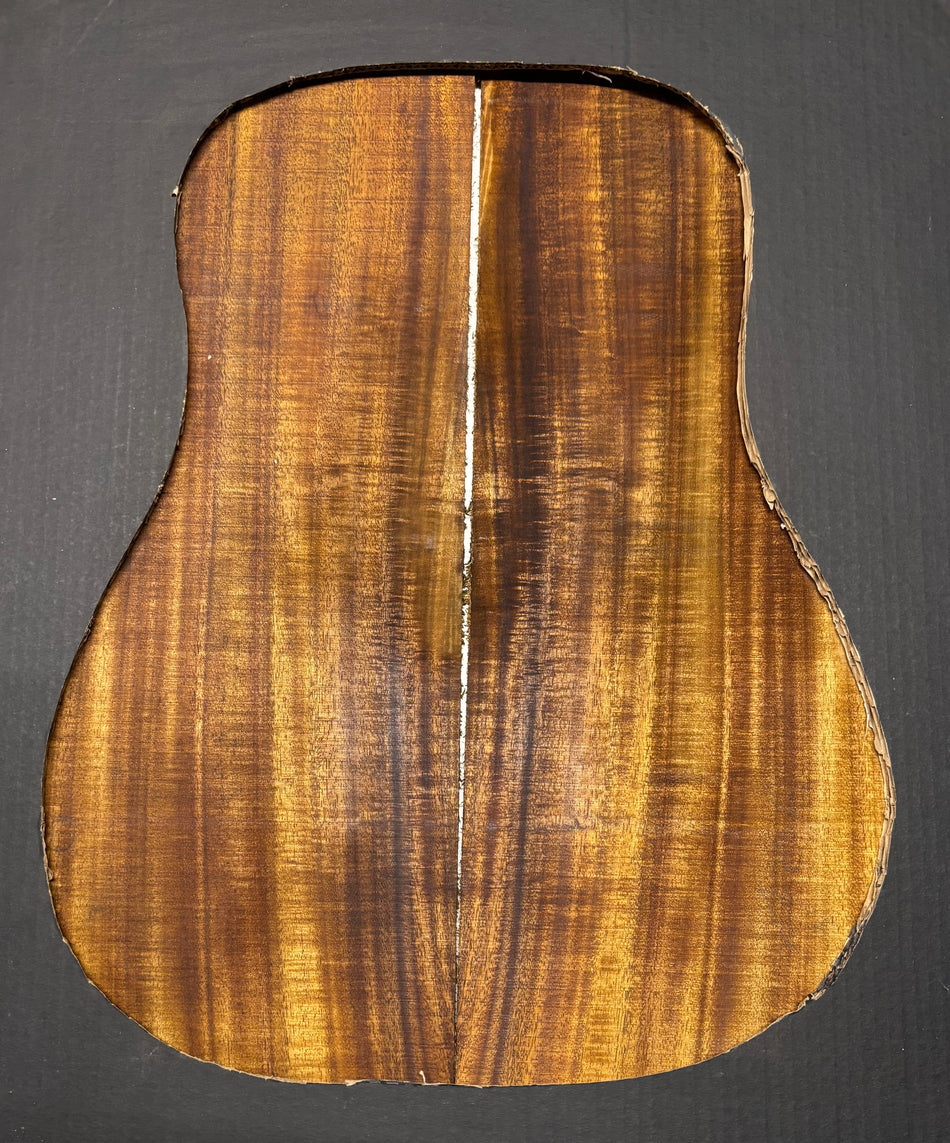 Golden Flame Acacia Dreadnought Guitar Back & Side Set #2002