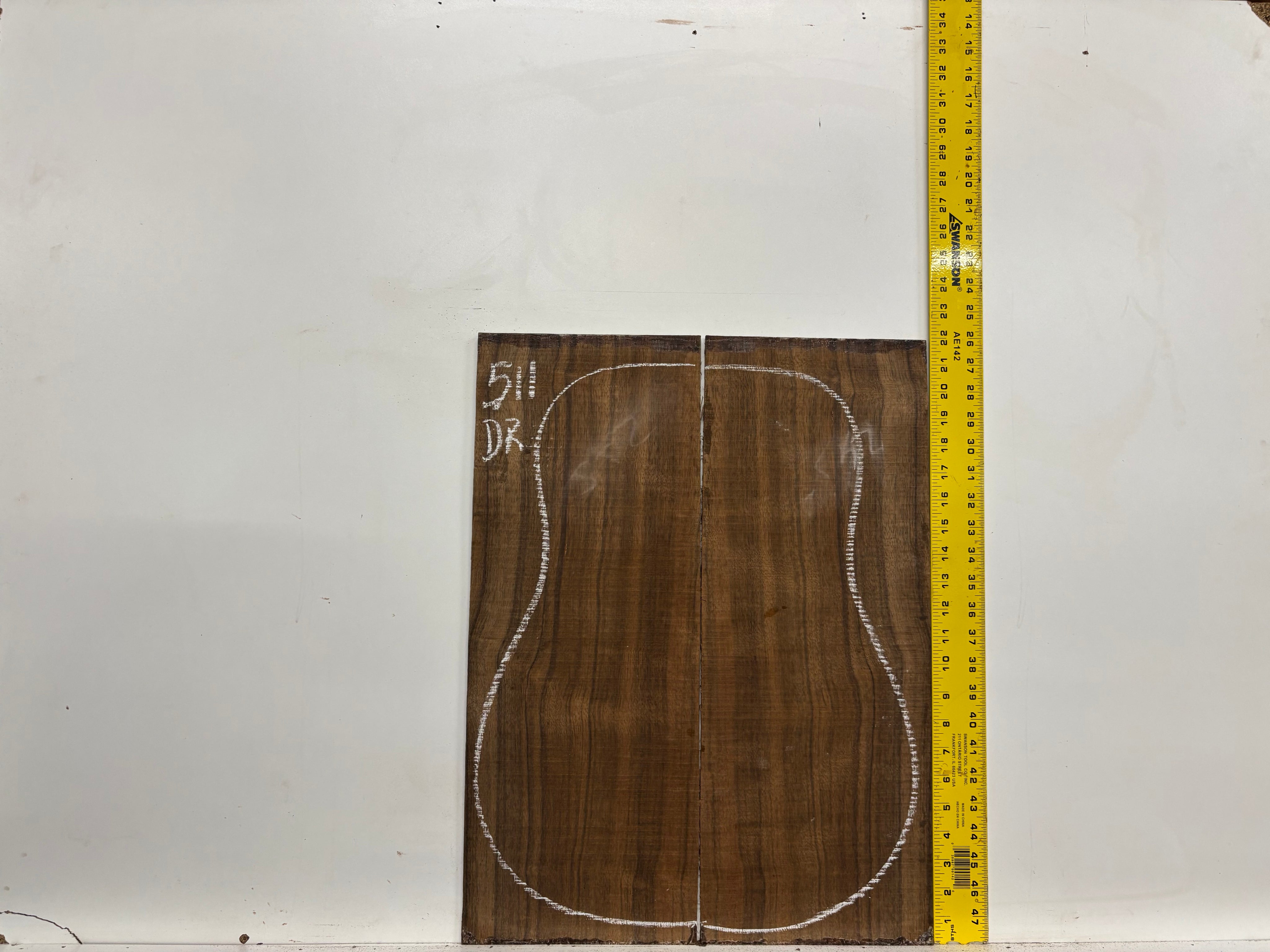 Indian Laurel Dreadnought Guitar Back and Side Set #511 - Exotic Wood Zone