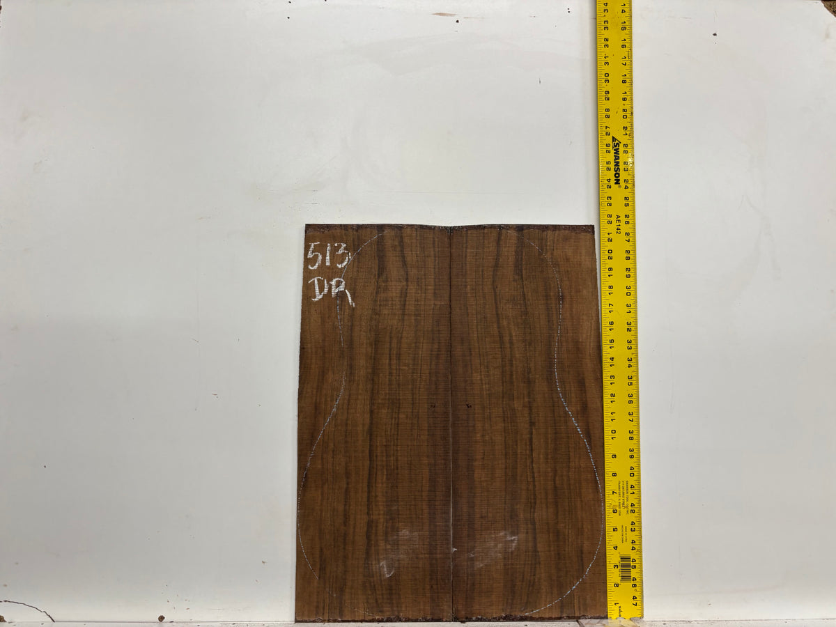 Indian Laurel Dreadnought Guitar Back and Side Set #513 - Exotic Wood Zone