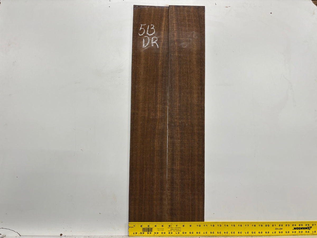 Indian Laurel Dreadnought Guitar Back and Side Set #513 - Exotic Wood Zone