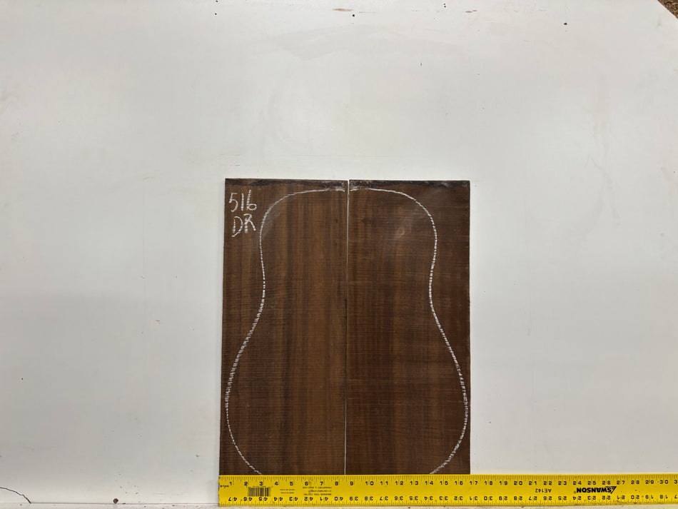Indian Laurel Dreadnought Guitar Back and Side Set #516 - Exotic Wood Zone