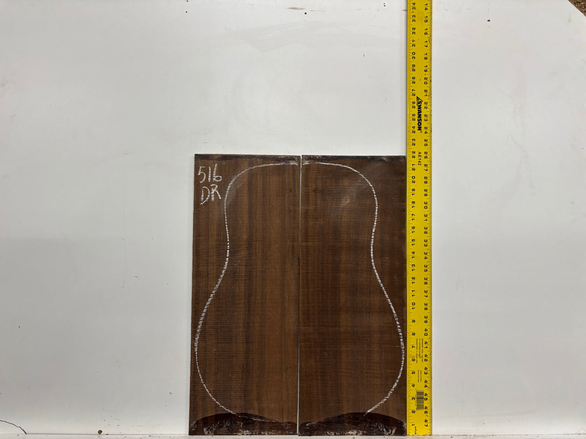 Indian Laurel Dreadnought Guitar Back and Side Set #516 - Exotic Wood Zone