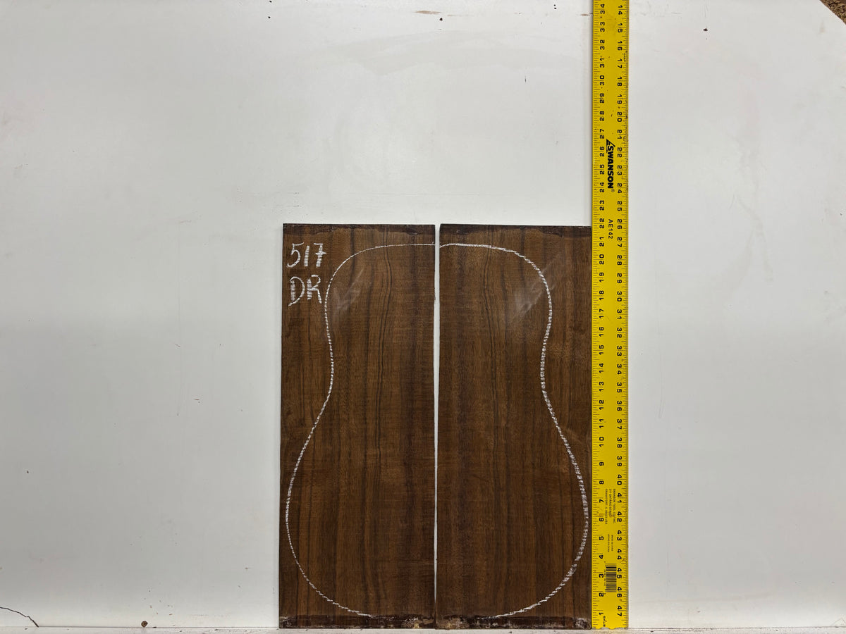 Indian Laurel Dreadnought Guitar Back and Side Set #517 - Exotic Wood Zone