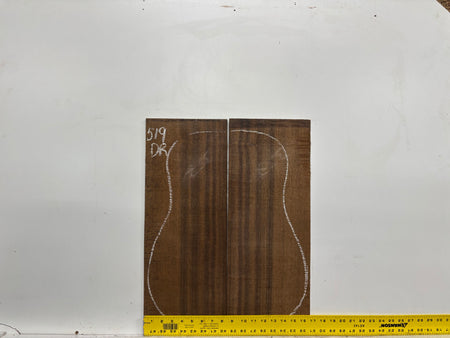 Indian Laurel Dreadnought Guitar Back and Side Set #519 - Exotic Wood Zone