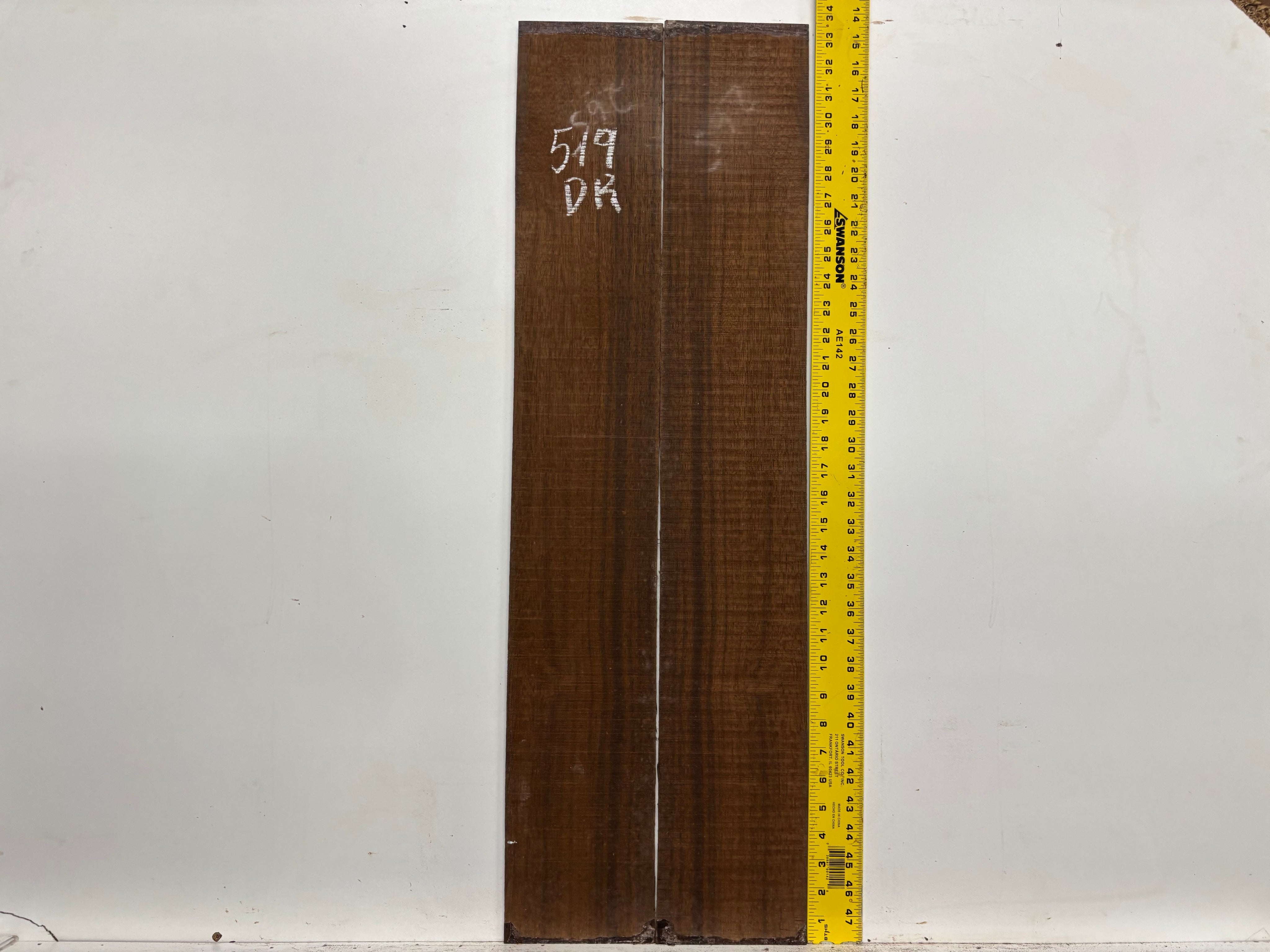 Indian Laurel Dreadnought Guitar Back and Side Set #519 - Exotic Wood Zone