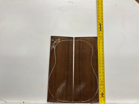 Indian Laurel Dreadnought Guitar Back and Side Set #520 - Exotic Wood Zone
