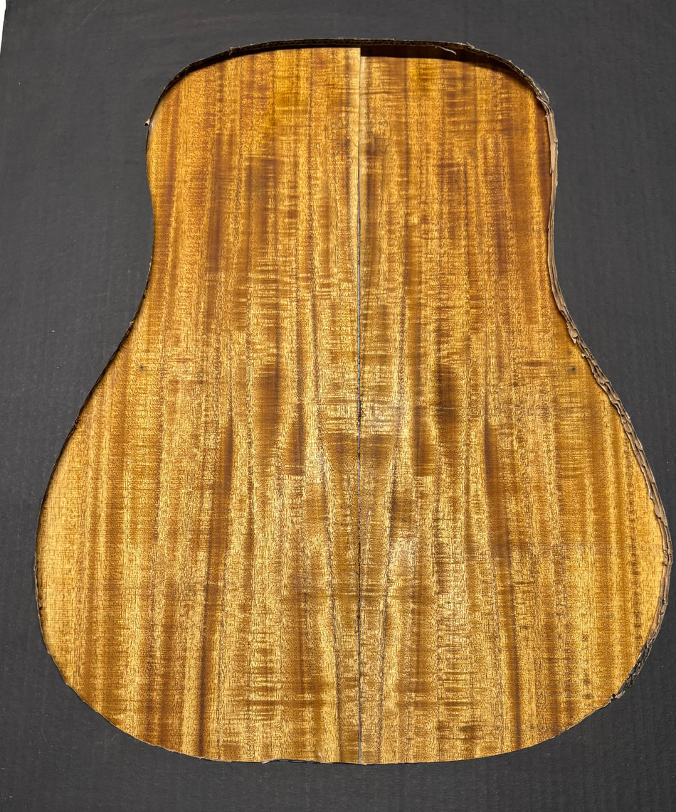 Golden Flame Acacia Dreadnought Guitar Back & Side Set #2011