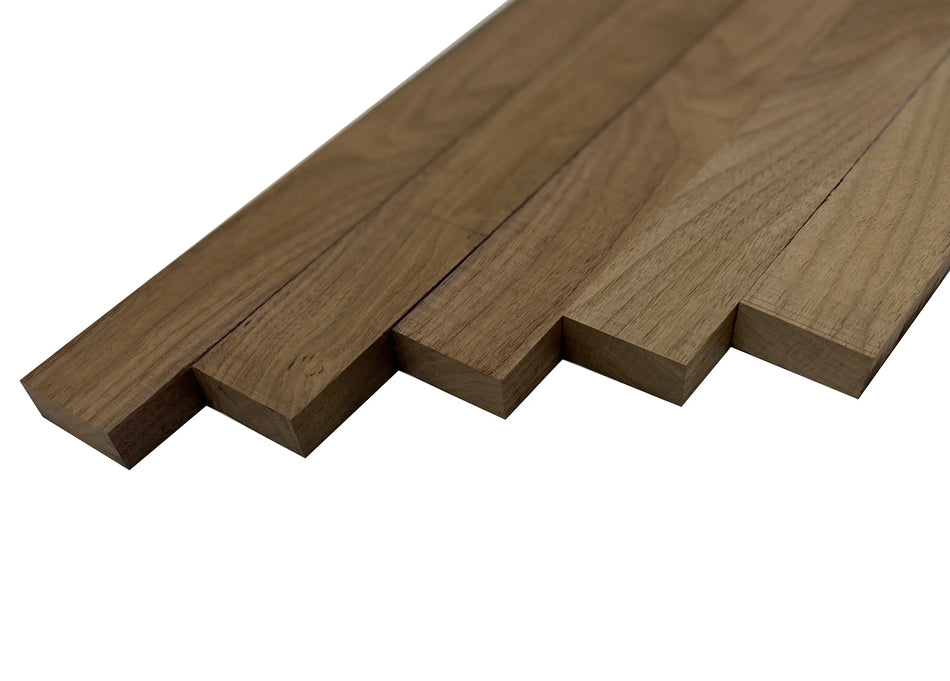 Tablero de madera de nogal negro - 3/4" x 4" (2 piezas)