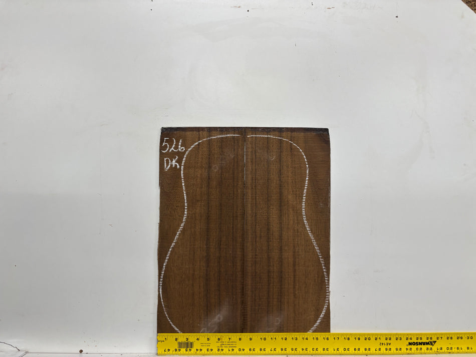 Indian Laurel Dreadnought Guitar Back and Side Set #526 - Exotic Wood Zone