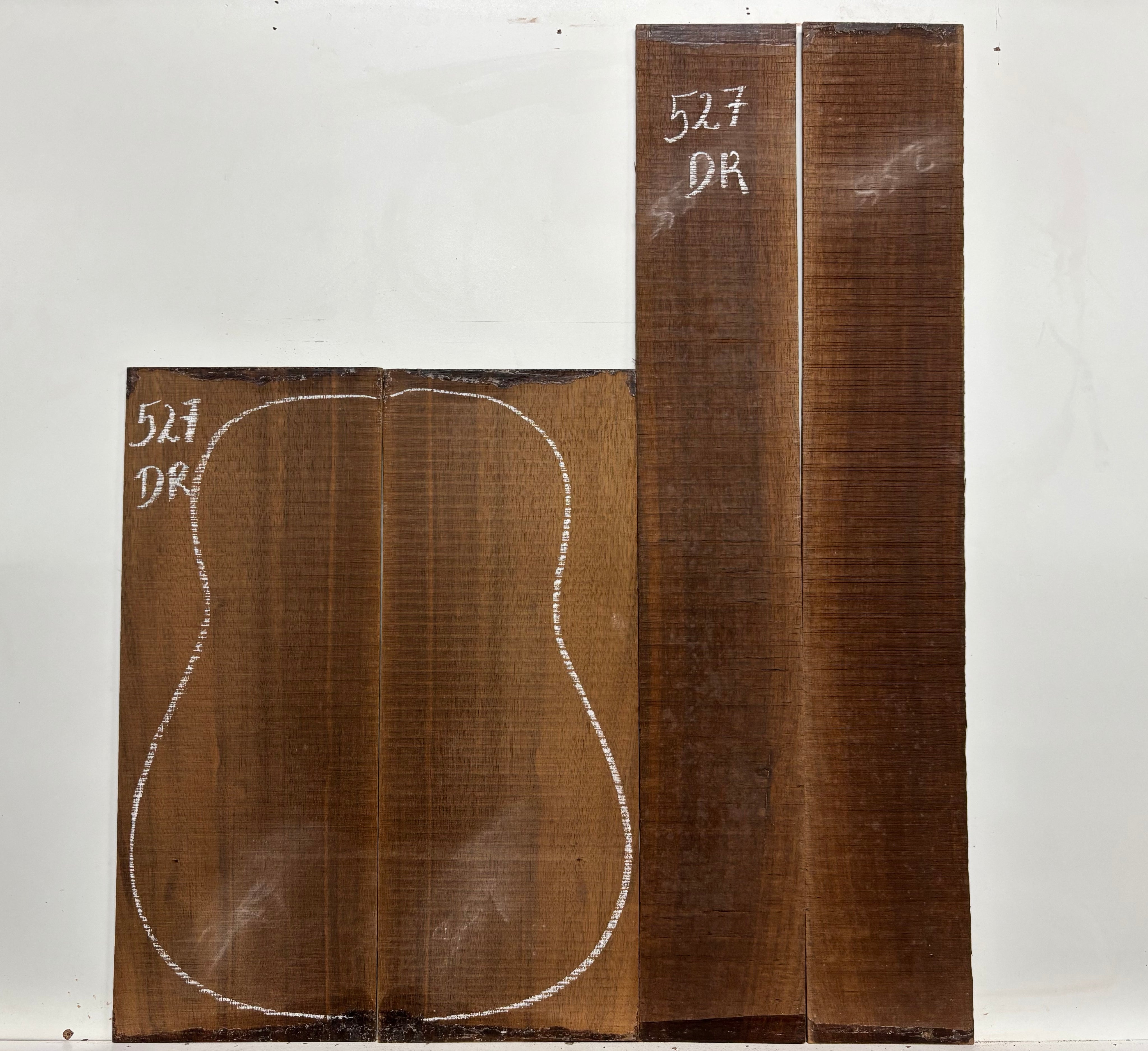 Indian Laurel Dreadnought Guitar Back and Side Set #527 - Exotic Wood Zone