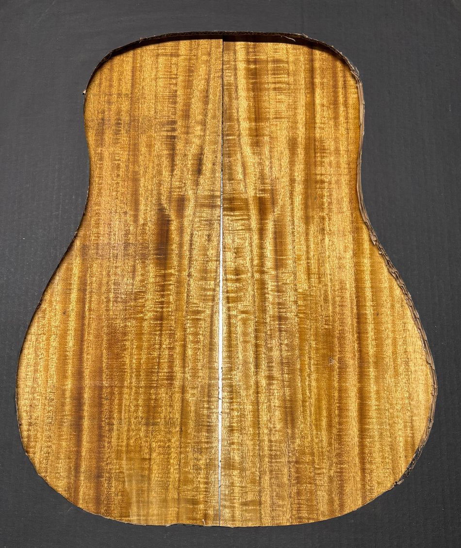 Golden Flame Acacia Dreadnought Guitar Back & Side Set #2017