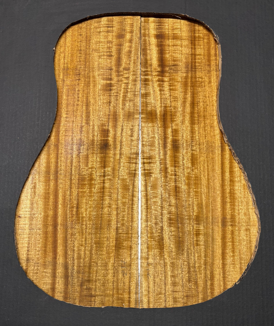 Golden Flame Acacia Dreadnought Guitar Back & Side Set #2018