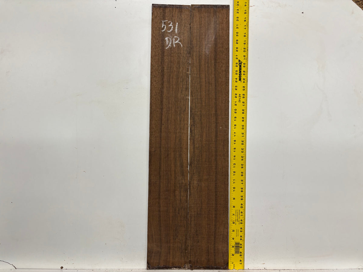 Indian Laurel Dreadnought Guitar Back and Side Set #531 - Exotic Wood Zone