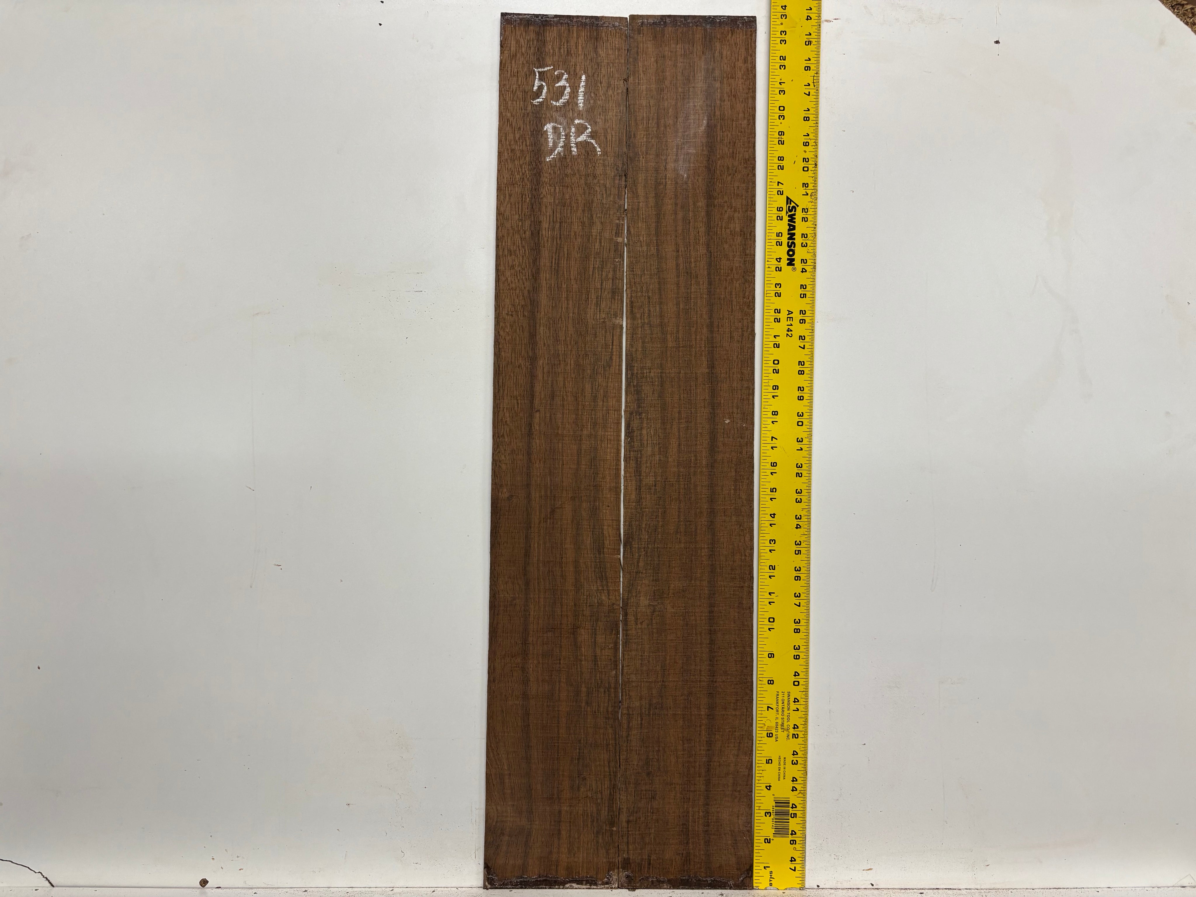 Indian Laurel Dreadnought Guitar Back and Side Set #531 - Exotic Wood Zone
