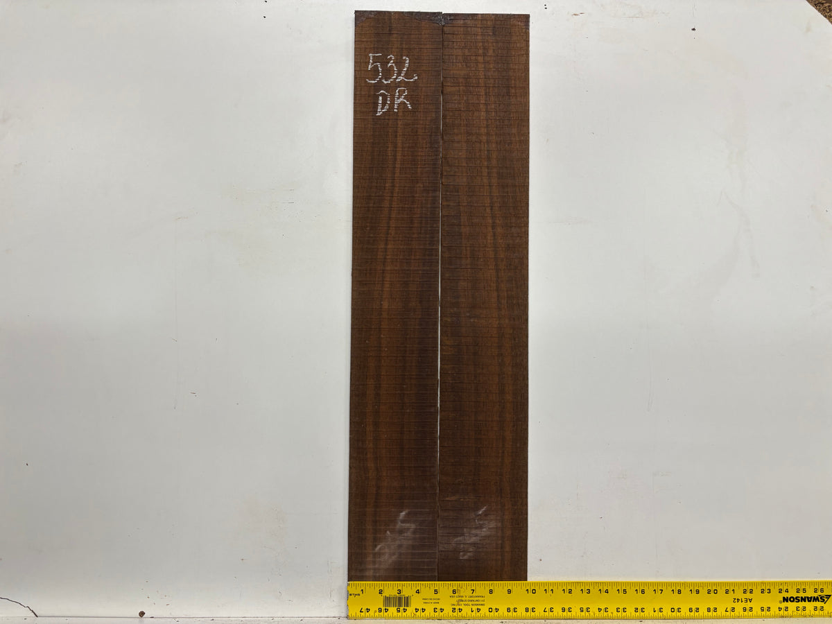 Indian Laurel Dreadnought Guitar Back and Side Set #532 - Exotic Wood Zone