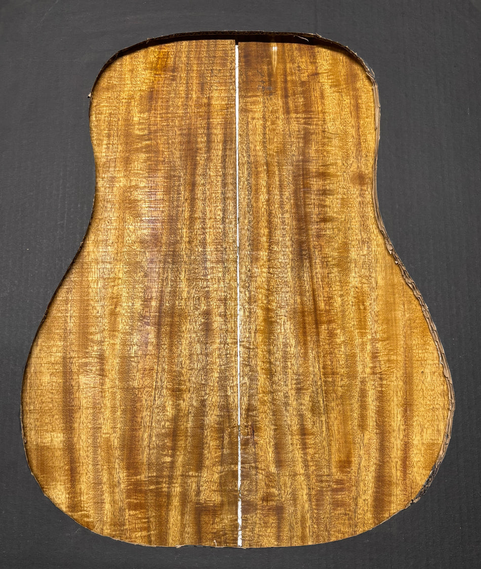 Golden Flame Acacia Dreadnought Guitar Back & Side Set #2021