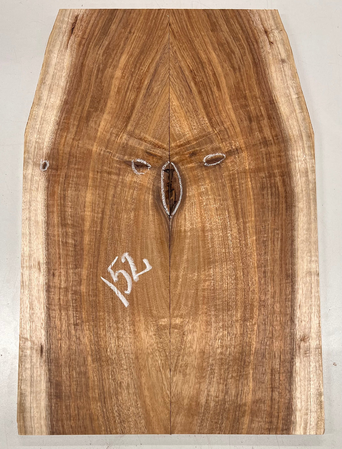 Curly Flame Hawaiian Koa Bookmatched Guitar Drop Tops 21" x 7-1/4" x 3/8" #152 - Exotic Wood Zone - Buy online Across USA 