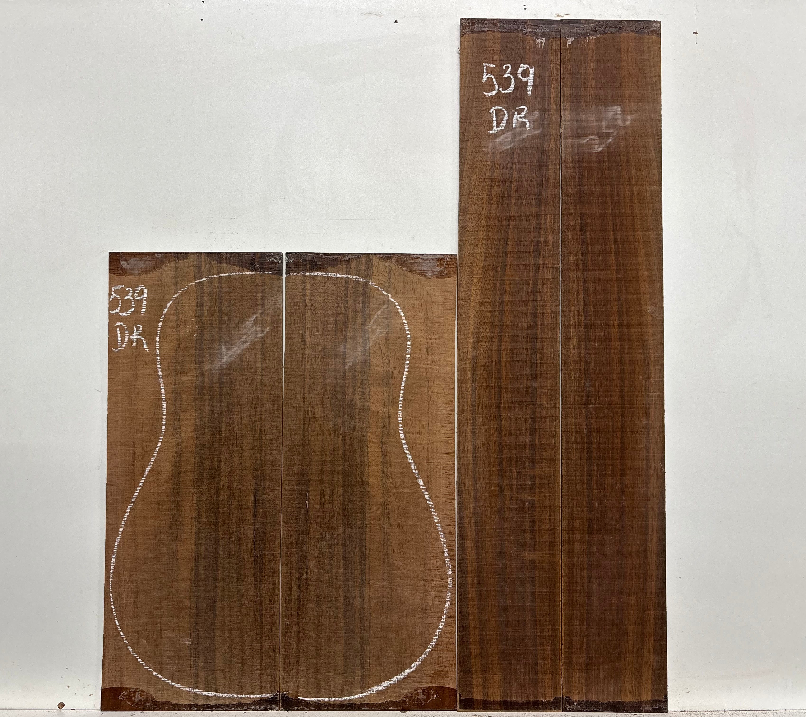 Indian Laurel Dreadnought Guitar Back and Side Set #539 - Exotic Wood Zone