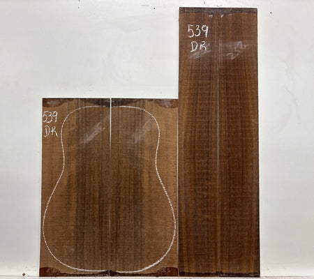 Indian Laurel Dreadnought Guitar Back and Side Set #539 - Exotic Wood Zone