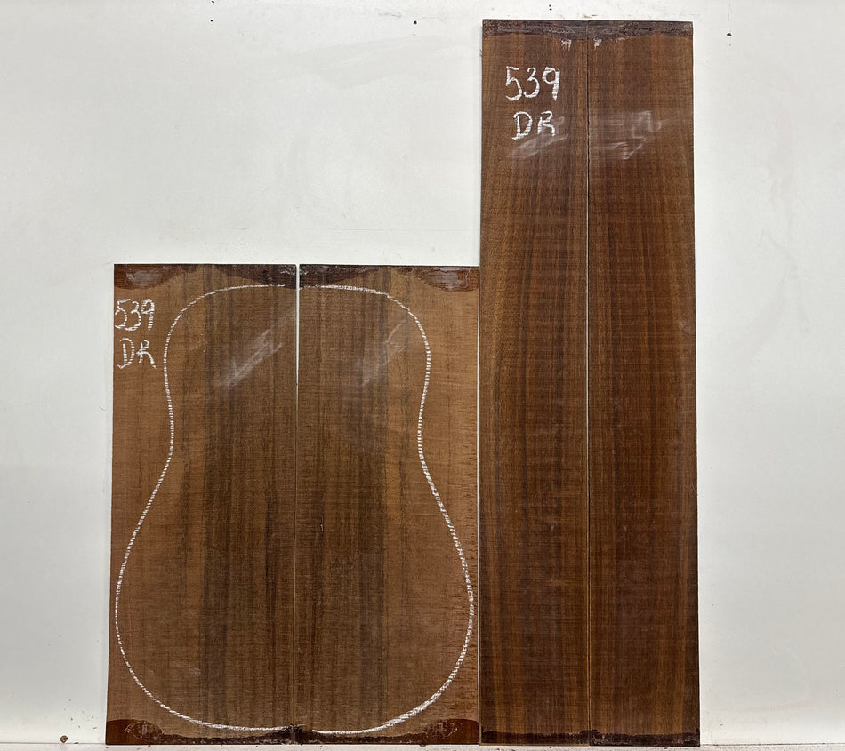 Indian Laurel Dreadnought Guitar Back and Side Set #539 - Exotic Wood Zone