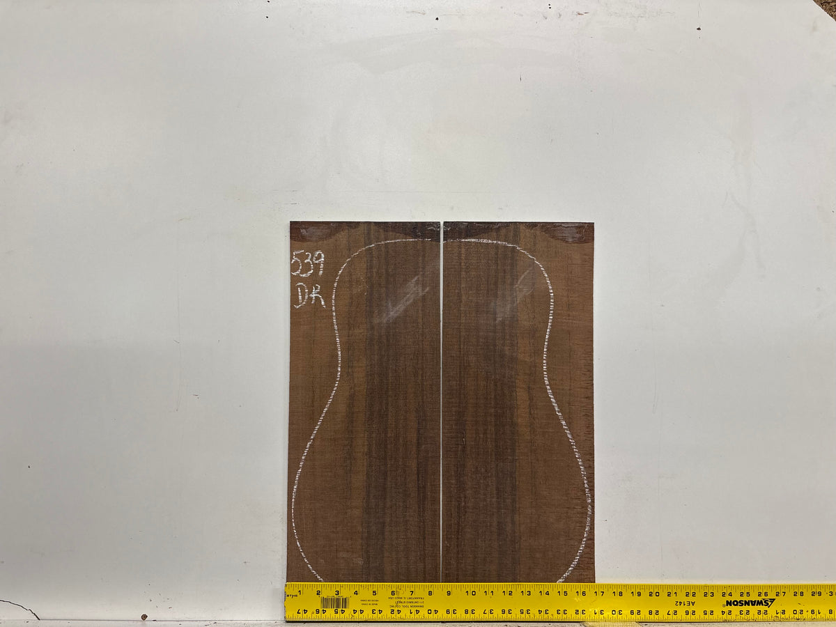 Indian Laurel Dreadnought Guitar Back and Side Set #539 - Exotic Wood Zone