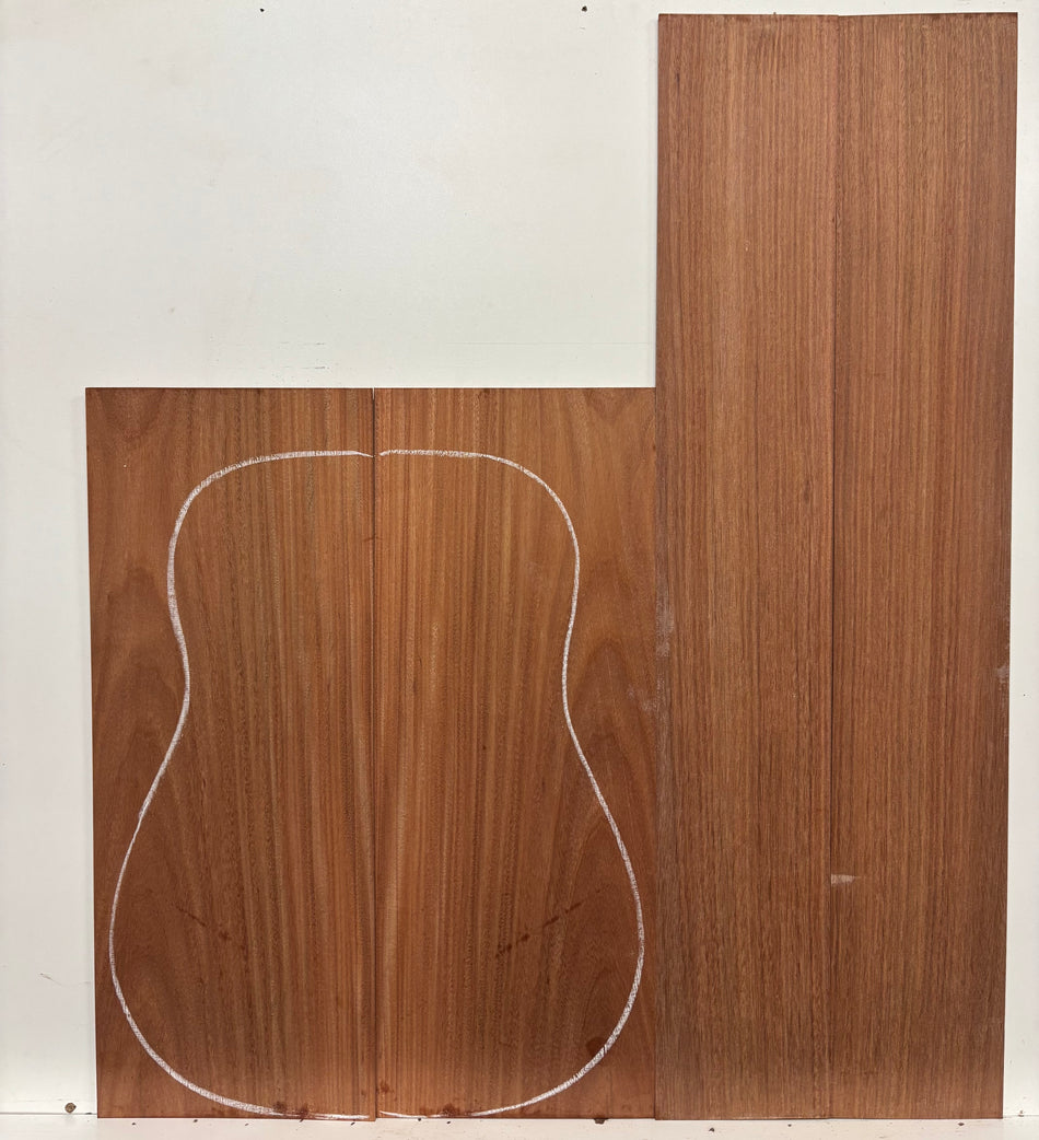 Santos Mahogany Classical/Dreadnought Guitar Back and Side Set
