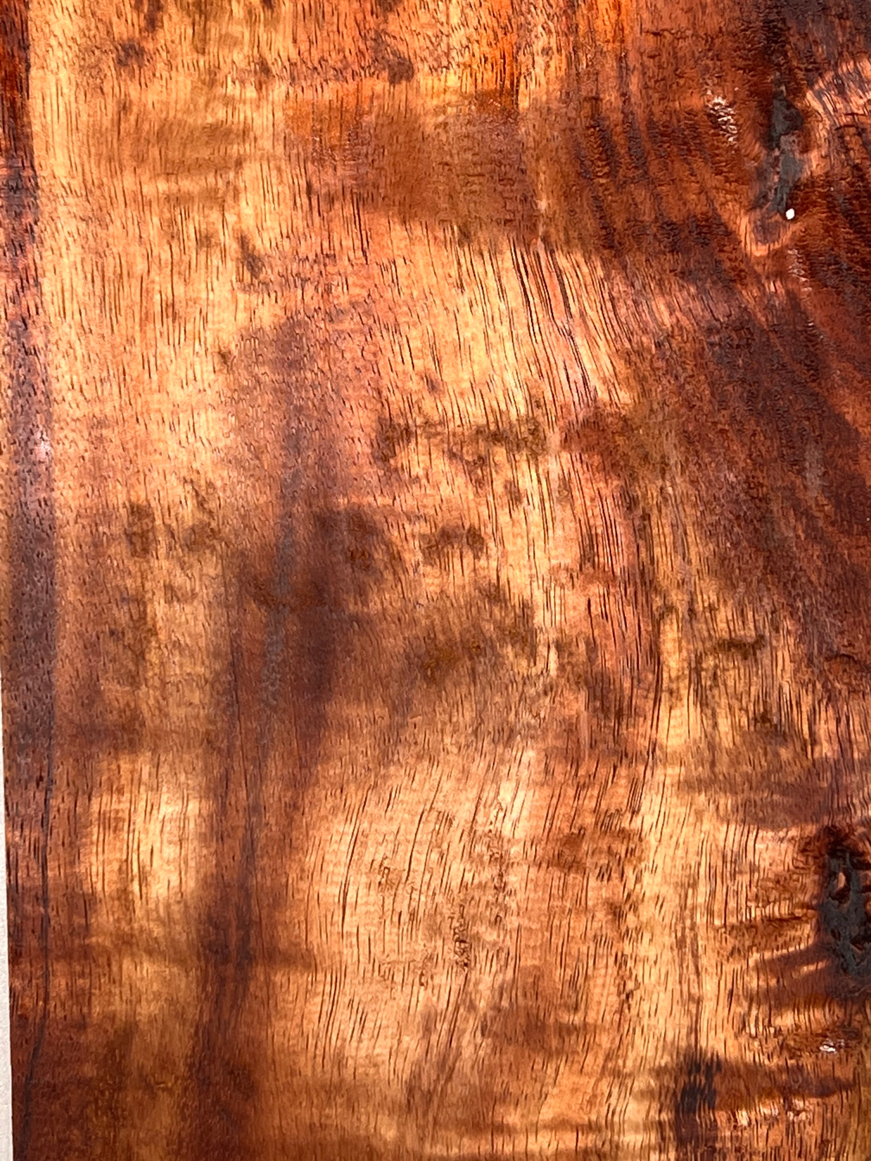 Curly Flame Hawaiian Koa Bookmatched Guitar Drop Tops 21" x 7-1/4" x 3/8" #157 - Exotic Wood Zone - Buy online Across USA 