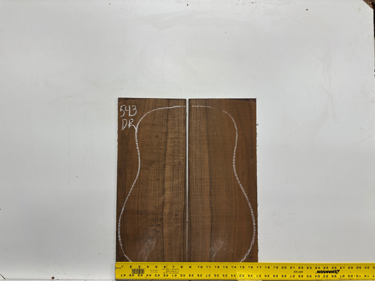Indian Laurel Dreadnought Guitar Back and Side Set #543 - Exotic Wood Zone