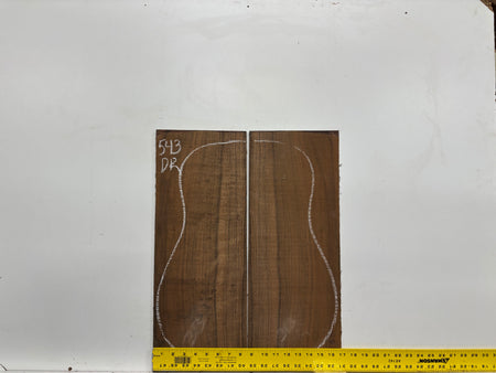 Indian Laurel Dreadnought Guitar Back and Side Set #543 - Exotic Wood Zone