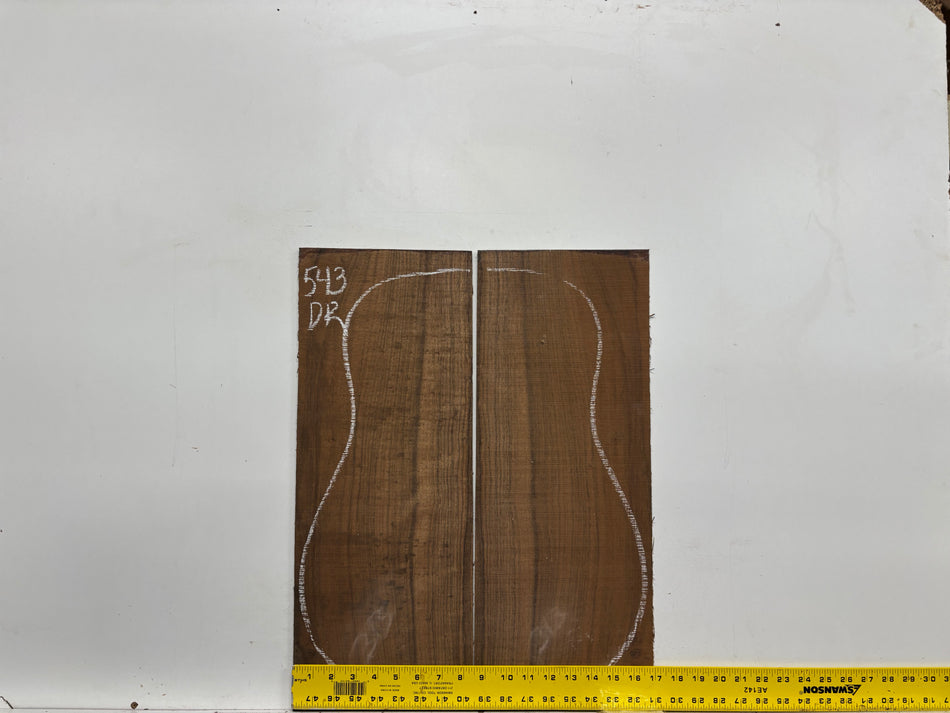 Indian Laurel Dreadnought Guitar Back and Side Set #543 - Exotic Wood Zone