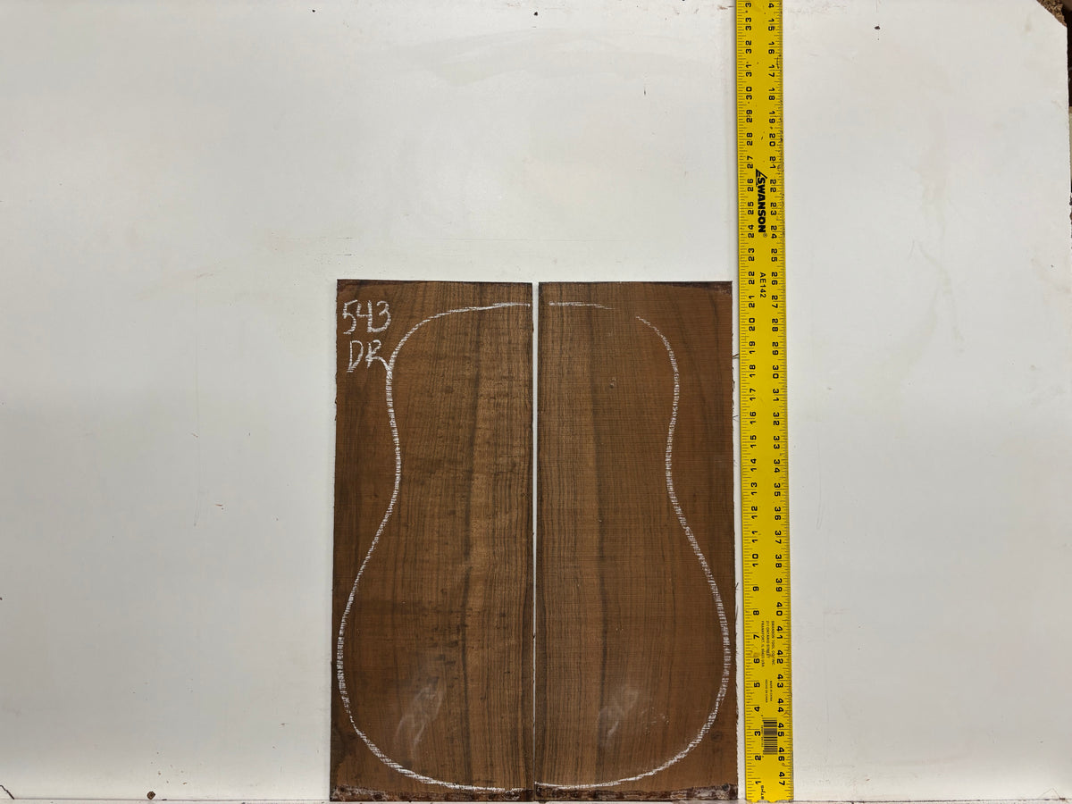 Indian Laurel Dreadnought Guitar Back and Side Set #543 - Exotic Wood Zone
