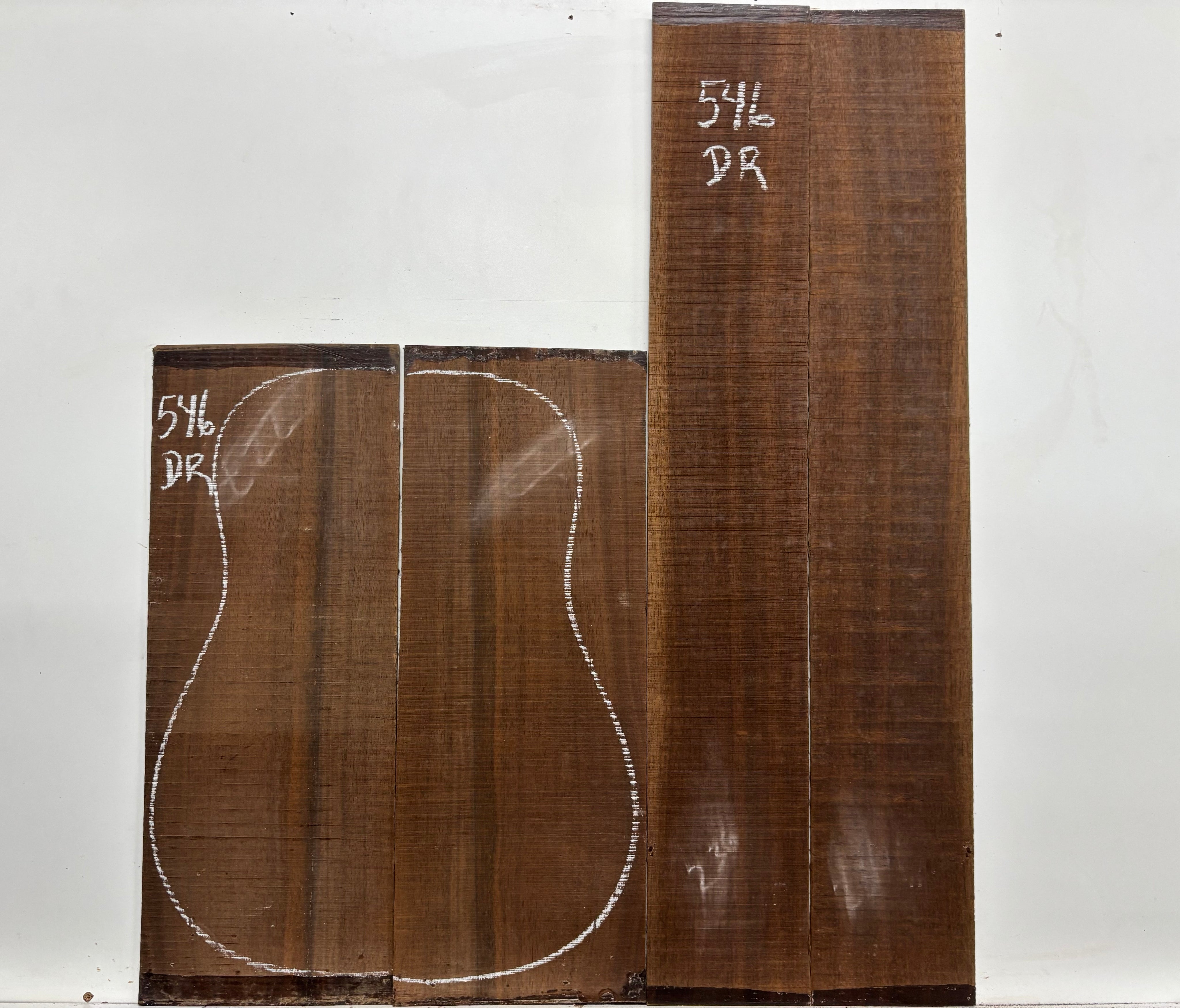 Indian Laurel Dreadnought Guitar Back and Side Set #546 - Exotic Wood Zone