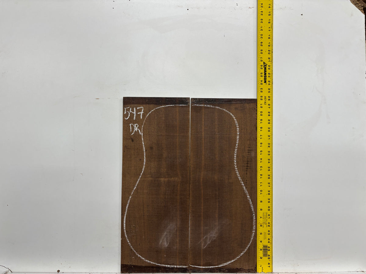 Indian Laurel Dreadnought Guitar Back and Side Set #547 - Exotic Wood Zone