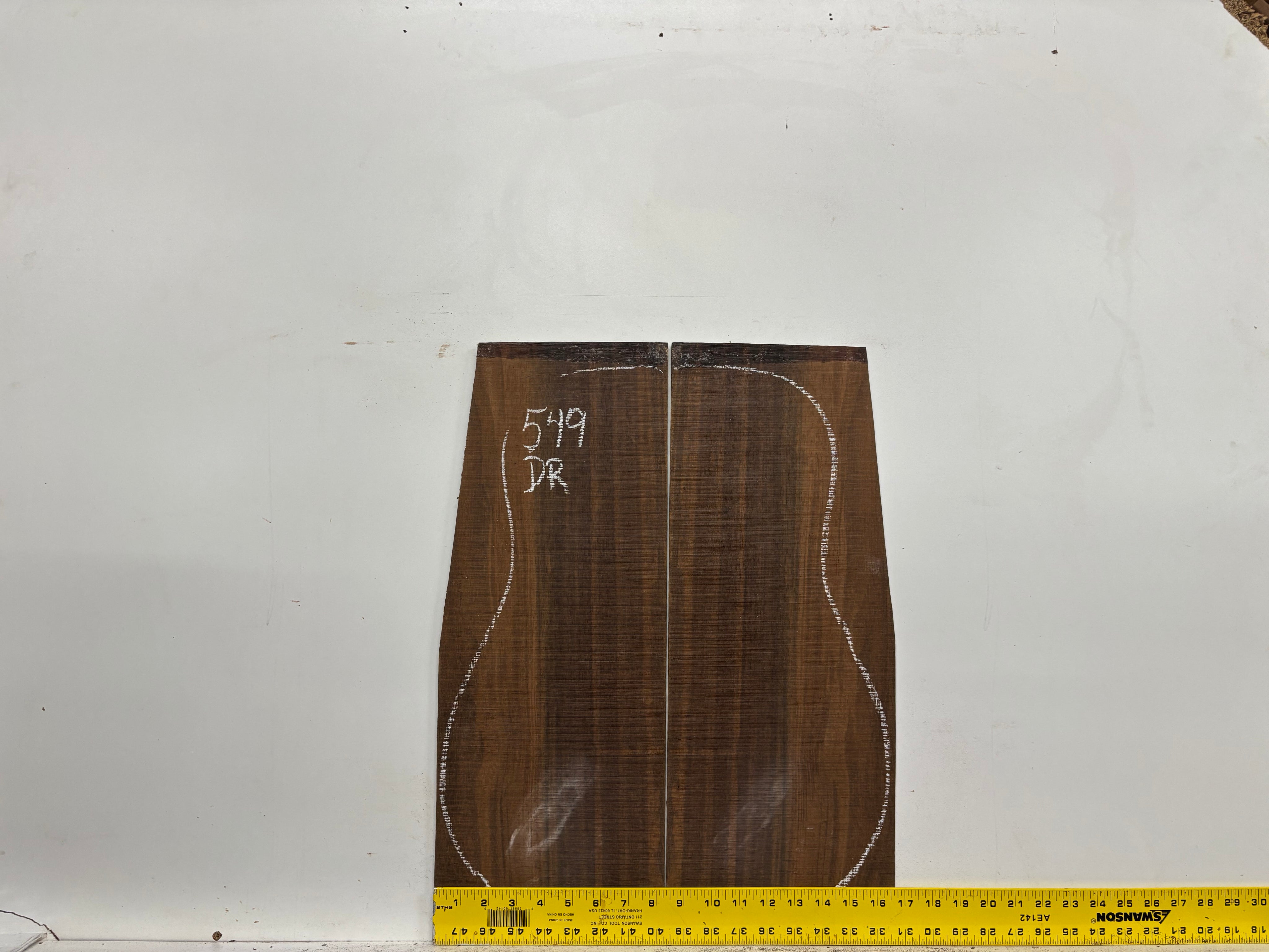 Indian Laurel Dreadnought Guitar Back and Side Set #549 - Exotic Wood Zone