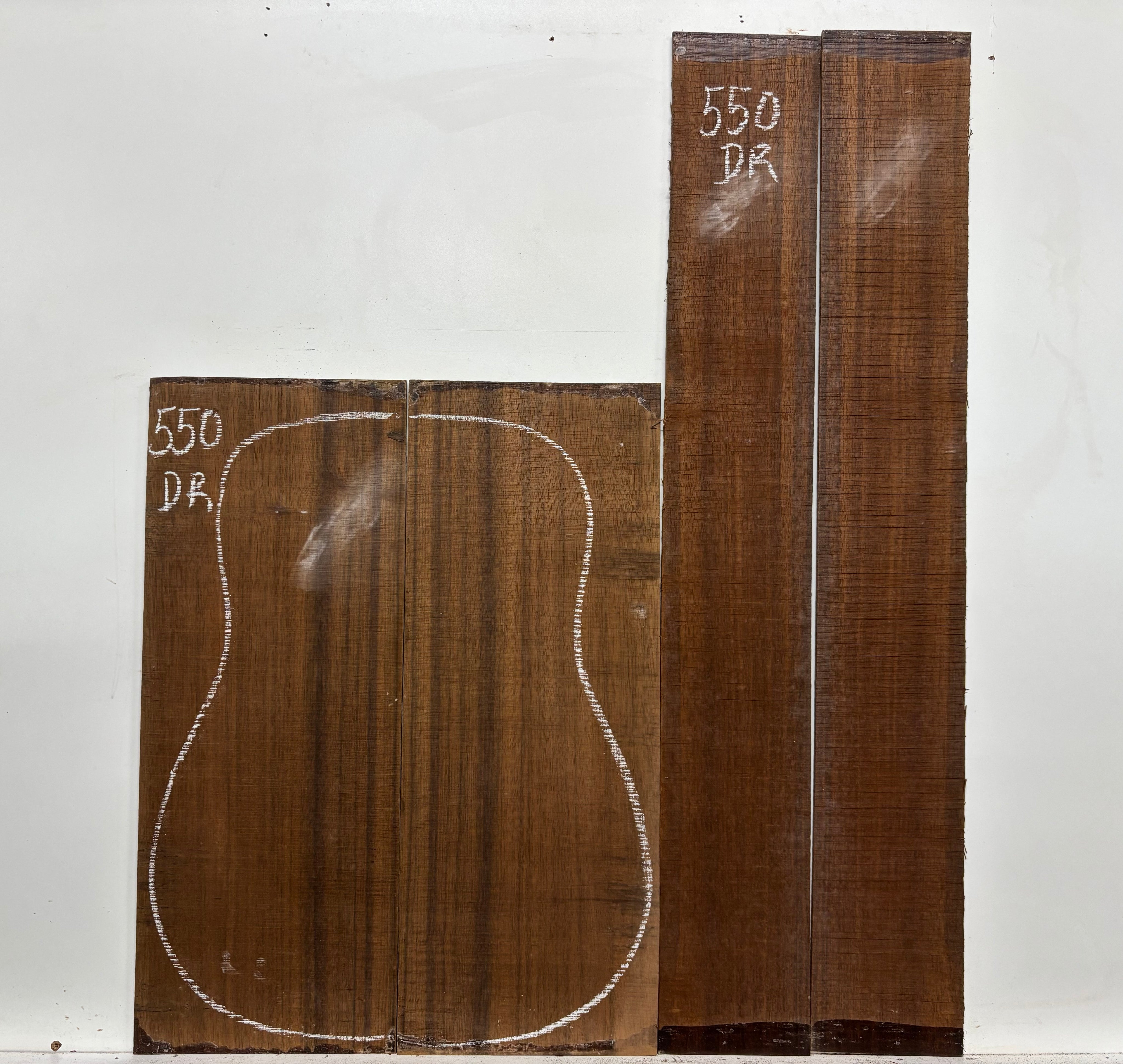Indian Laurel Dreadnought Guitar Back and Side Set #550 - Exotic Wood Zone