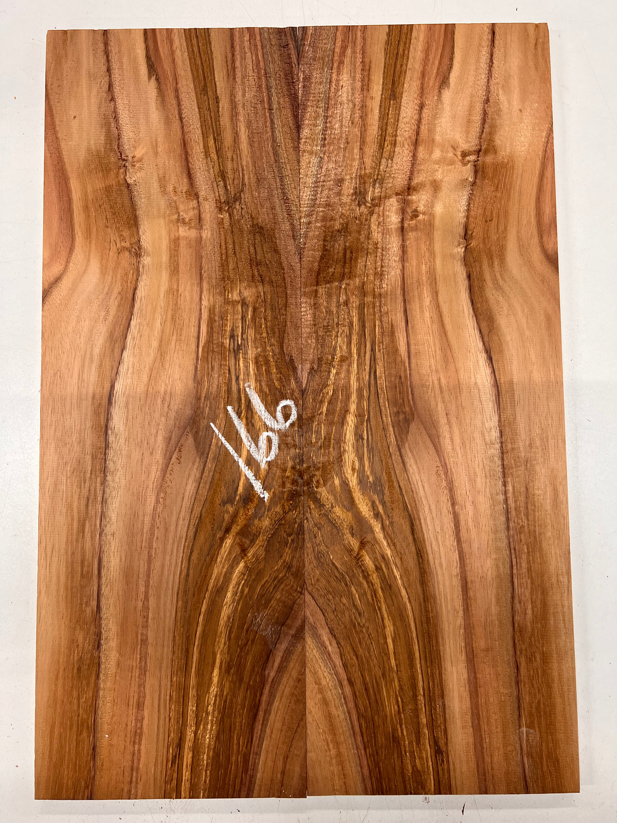 Curly Flame Hawaiian Koa Bookmatched Guitar Drop Tops 21" x 7-1/4" x 3/8" #166 - Exotic Wood Zone - Buy online Across USA 