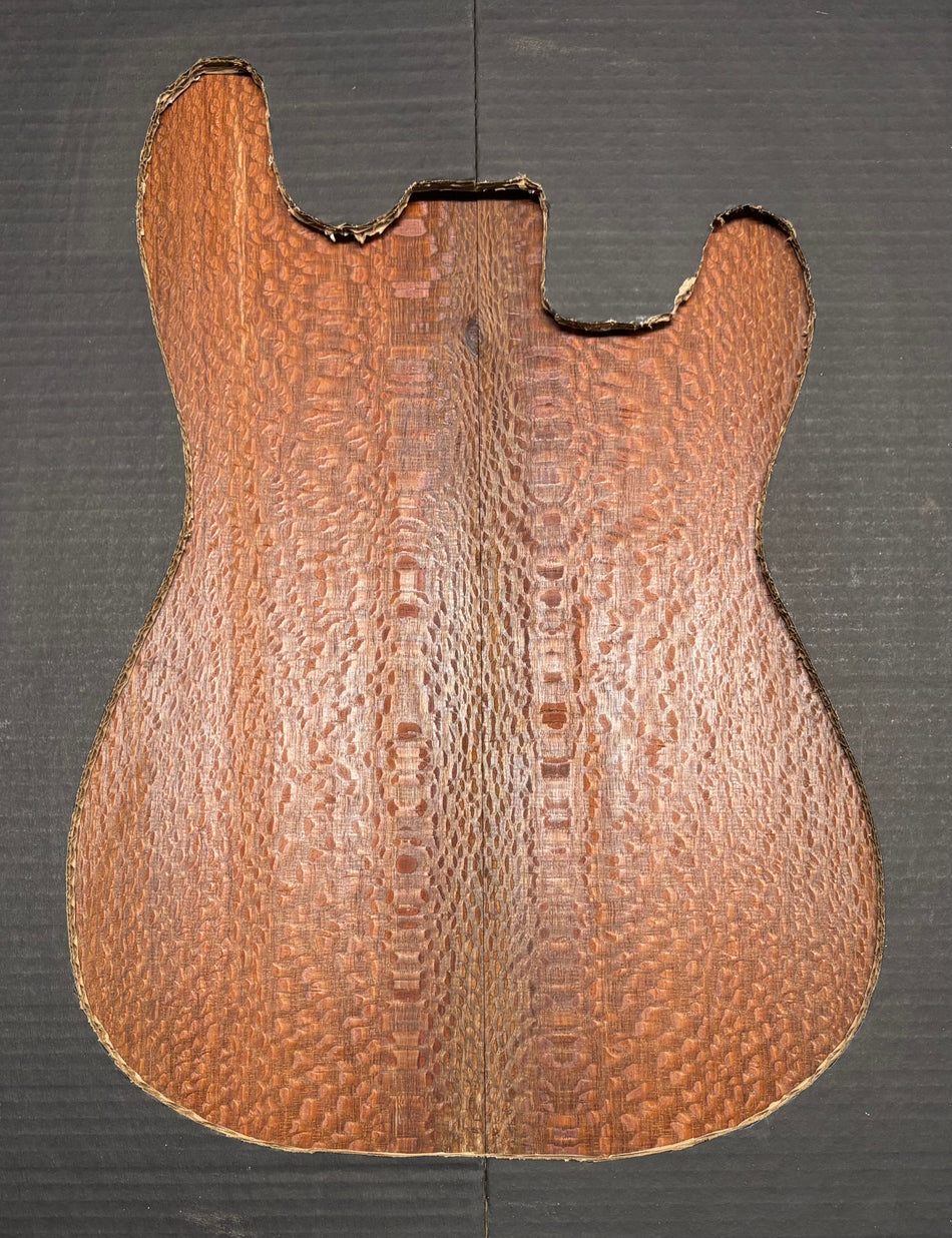 Leopardwood Guitar Drop Top - 21-1/4" x 7-1/8" x 3/8" #2002