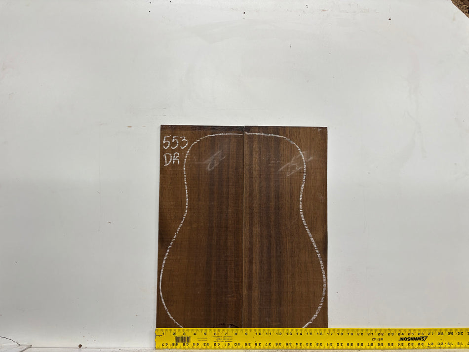 Indian Laurel Dreadnought Guitar Back and Side Set #553 - Exotic Wood Zone