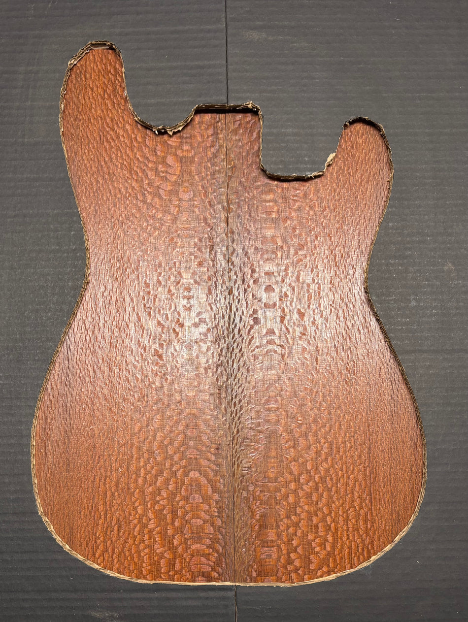 Leopardwood Guitar Drop Top - 21-1/4" x 7-1/8" x 3/8" #2004